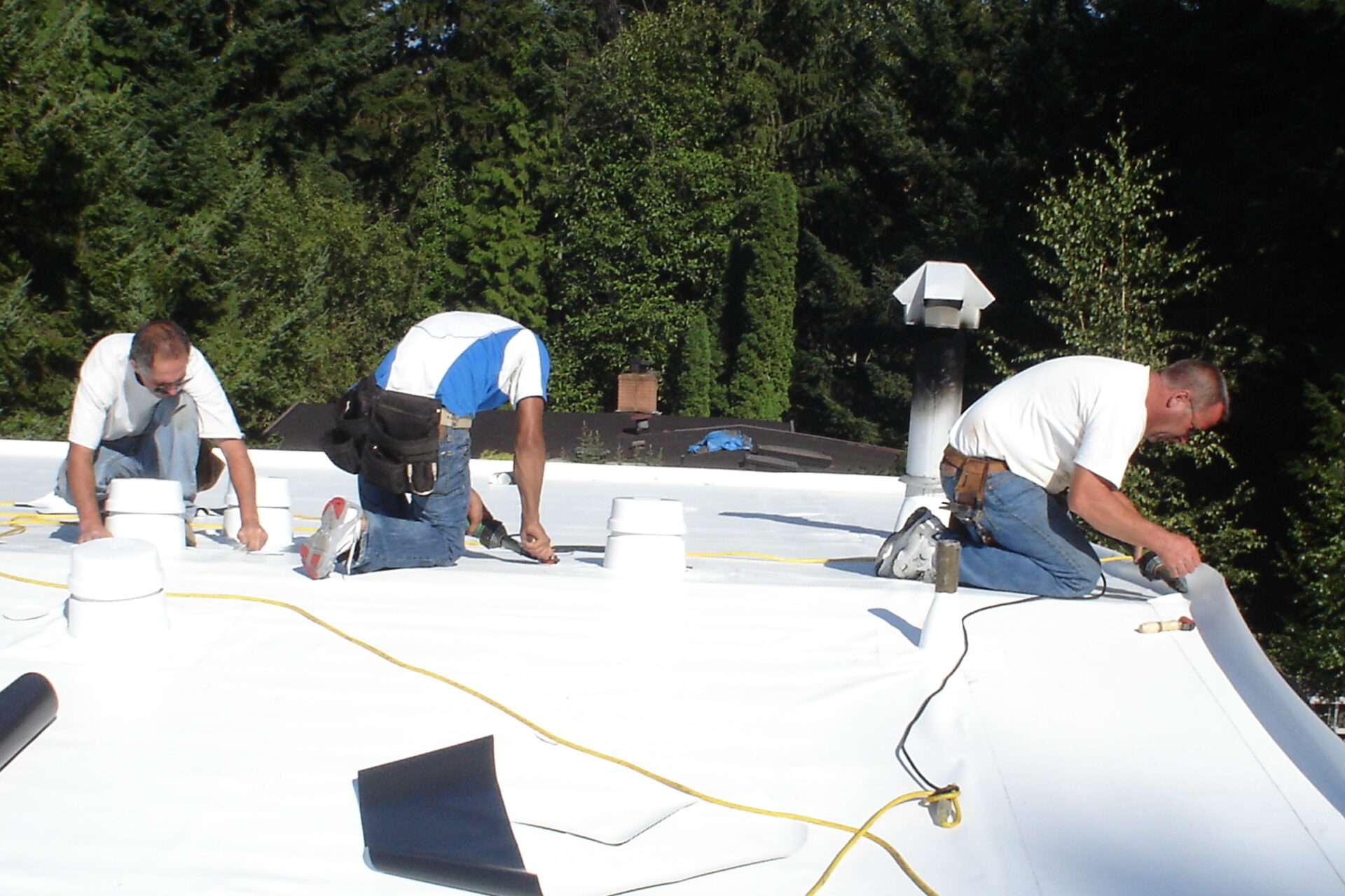 PVC Membrane Roofing Installation